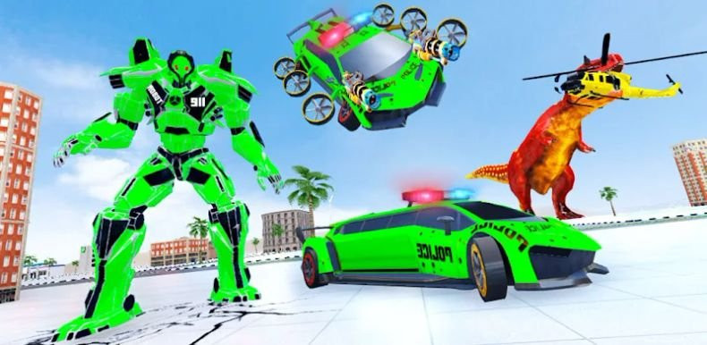Nhân vật robot mạnh mẽ trong Robot Super: Hero Champions