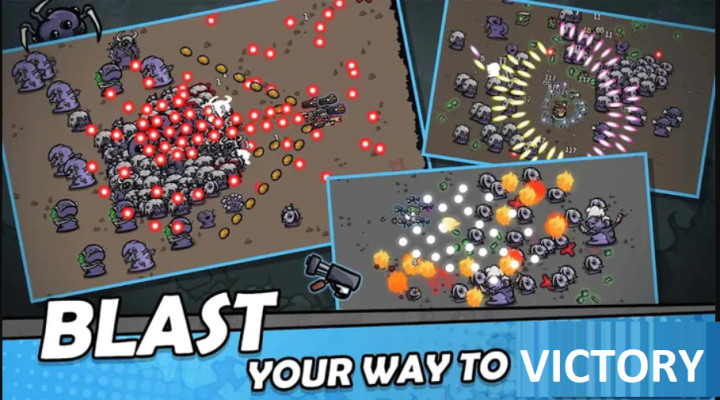 Brotato: Premium MOD APK 1.3.523 (Menu, Bất tử, Vô Hạn Tiền và Nguyên Tố, One hit)