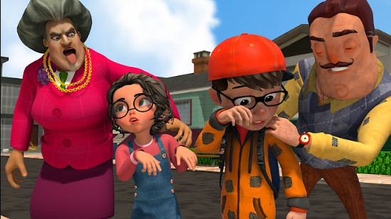Cách chơi trong Scary Teacher 3D