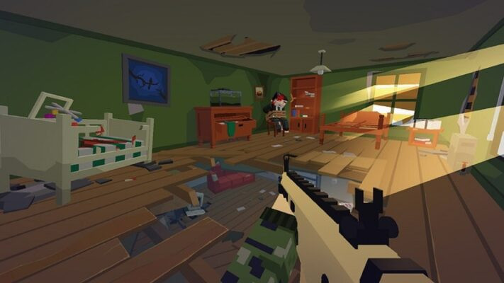 Chiến đấu với lũ thây ma trong Pixel Combat MOD