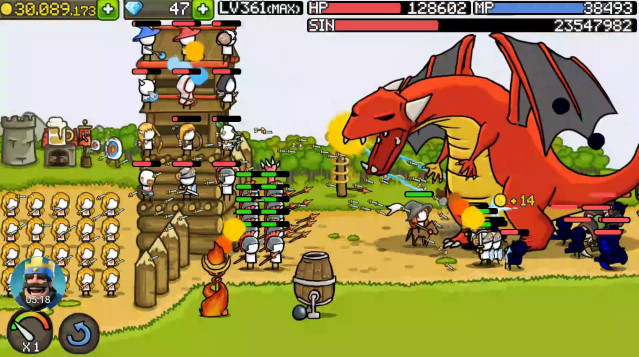 Grow Castle MOD APK 1.39.4 (Menu, Lots of Money, One Hit, Immortality)