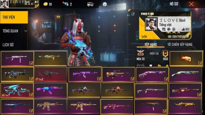 Kho súng Free Fire
