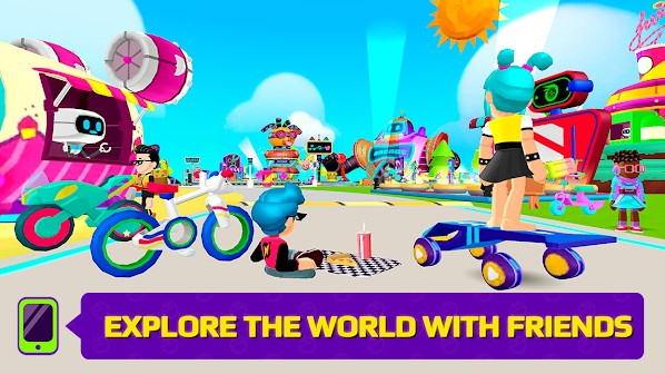 PK XD MOD APK 1.49.5 (Menu, Vô hạn tiền và Kim cương, Mở khóa nhà, Trang phục, Nhảy cao)