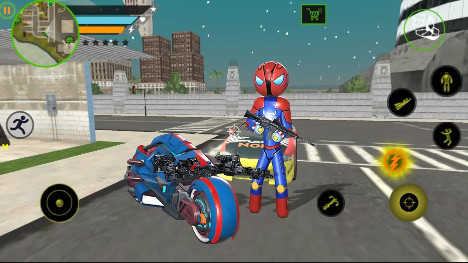 Stickman Rope Hero Gameplay