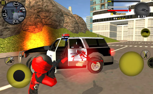 Stickman Rope Hero Weapons