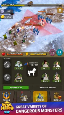 Tải Idle Royal Hero MOD (Menu, Rất Nhiều Tiền, Miễn Chết) 1.2.0 APK
