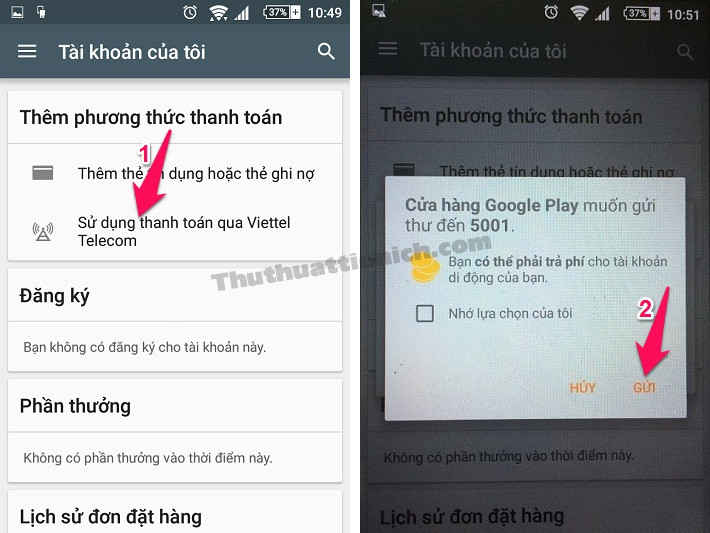 Cách Mua Ứng Dụng và Game Trên Google Play Bằng Tài Khoản Điện Thoại