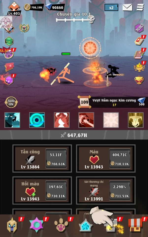 Tải Mod Epic Stickman: Idle RPG War Apk v1.0.23 &#8211; Hack Vô Hạn Tiền &amp; Kim Cương