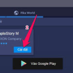 Tìm và cài đặt game Maplestory bằng khung tìm kiếm của BlueStacks